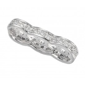 Micro Pave Cubic Zirconia Spacer Bar